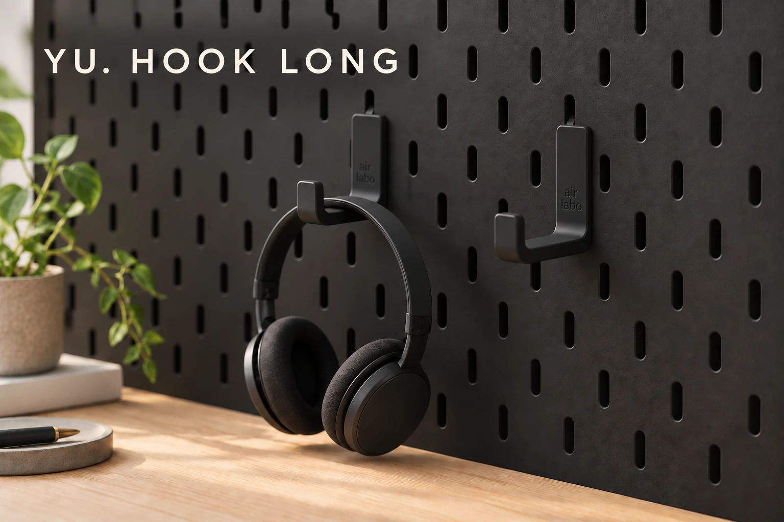 YU.HOOK(LONG)の黒いボードでの使用イメージ